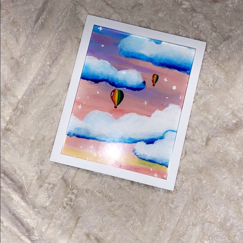 Painting for decoration with frame